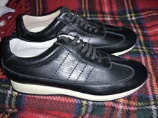 zara black leather brogues