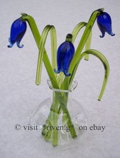 BLUEBELLS GLASS FLOWERS GIFT