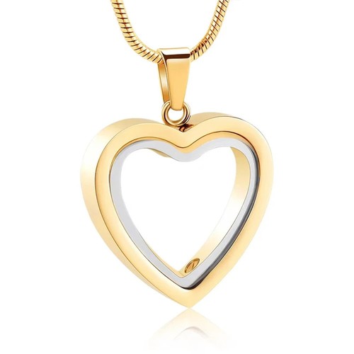 Glass heart cremation - glass,