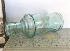 Antique Glass Master Ink Refill Bottle Victorian Collectible Lyons c.1890