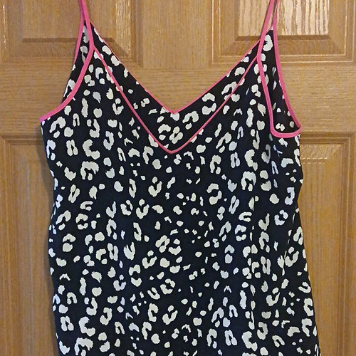 Women top leopard - top,