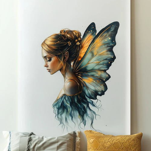Enchanted fairy wall decal - enchanted, |