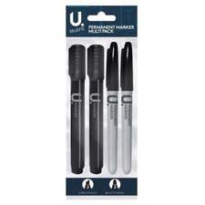 Pack black permanent multi - 4,