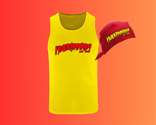 Wrestling Fancy Dress - Hulk Hogan Inspired - Vest & Bandana - Cosplay - Funny -