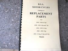 BSA Parts Book for all models