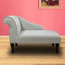 Cream Velvet Chaise Longue