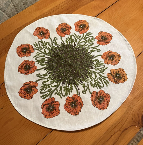 Vintage linen doily - vintage,