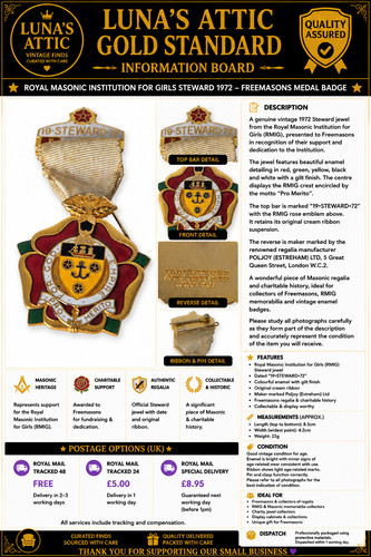 Vintage 1972 royal masonic - 1972,