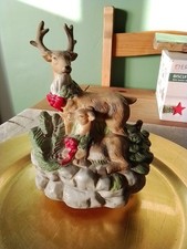 Vintage Reindeer Musical Ornament Christmas Decoration
