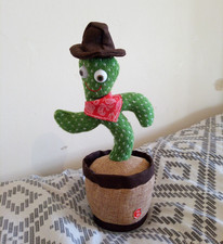 Dancing Cactus Plush Toy light up Interactive Figures Singing animatronic plant 
