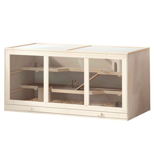 Pawhut wooden hamster - hamster, cage