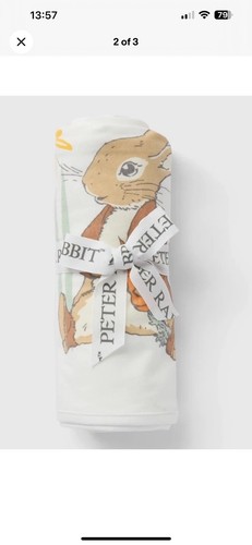 Peter rabbit cotton milestone - rabbit,