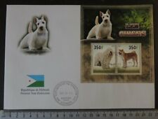2013 large format FDC dogs domestic animals akita komondor flags