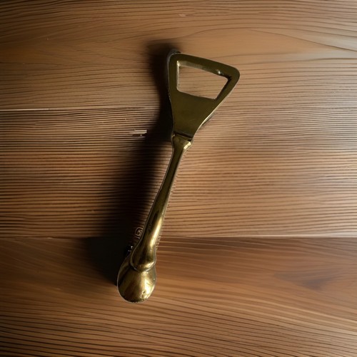 Vintage brass horse hoof - brass,
