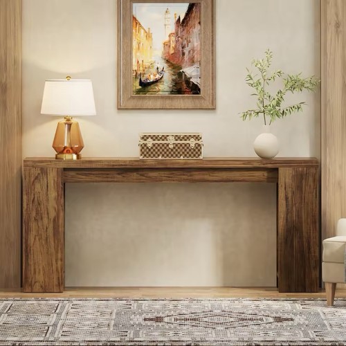 Console table 160cm natural - console,