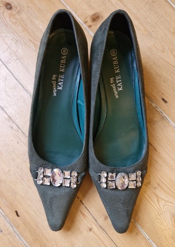 Jewelled suede shoes - shoes., vintage