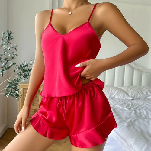 Women 3pcs pajamas set sexy - 3pcs,