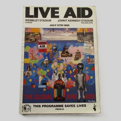 Live aid concert ticket - ticket, +