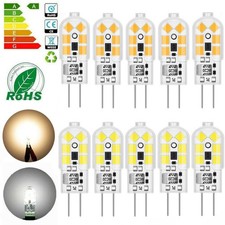 10x G4 LED 1.2W Capsule Light Bulb Corn Lamp AC/DC 12V Replace Eco Halogen Bulbs