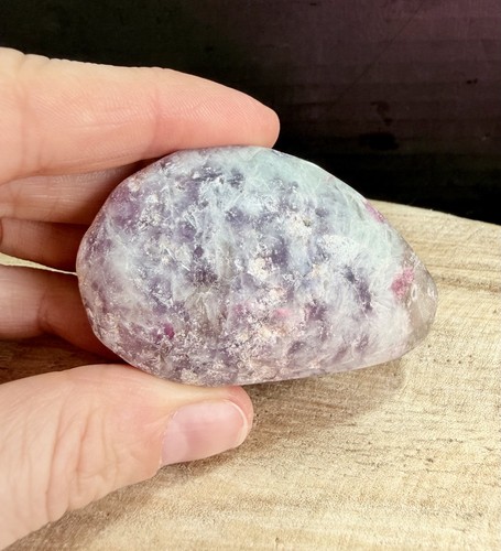 Crystal unicorn palm stone - crystal,
