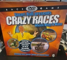 114. Stuart Hall CRAZY RACES Wheels Wings Water DVD Game Complete Race Night 