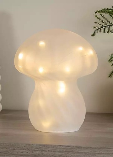 White frosted led - white, mushroom