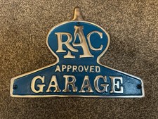 RAC Approved Garage Cast  Sign, Size: 13”x9.5”