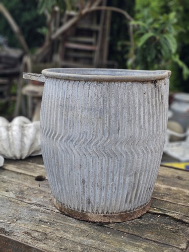 Vintage galvanised dolly tub - vintage,