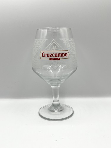 Cruzcampo chalice beer glass - cruzcampo,