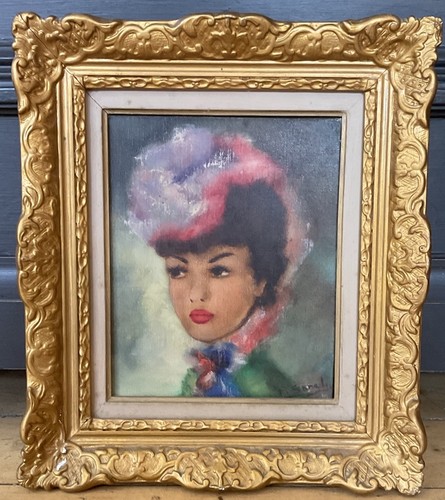 Vintage oil painting portrait - vintage,