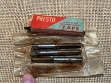Presto 5/16" BSW Set of Taps - HSS - made in England!! - New Very Old Stock
