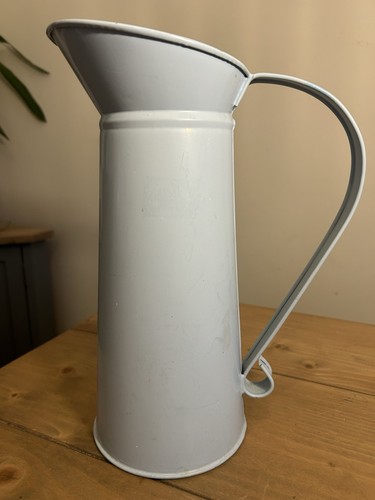 Vintage metal large pale blue - vintage,