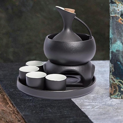 Ceramic sake set drinkware - ceramic,