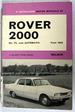 ROVER 2000 Car Manual Handbook