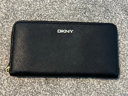 Dkny black leather wallet - dkny,