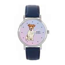 Toff London TLWS-27615 Ladies Beige Jack Russell Terrier Dog Watch
