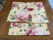 Bold Pop of Color Yellow with multi color flowers pillow shams