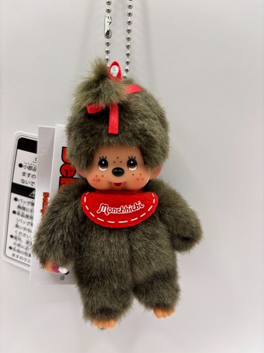 Monchhichi girl plush keychain - plush,