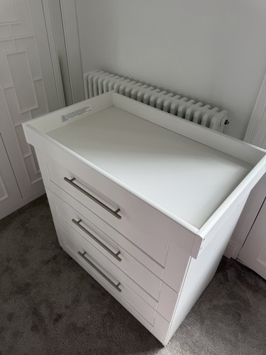 White wooden baby - wooden,
