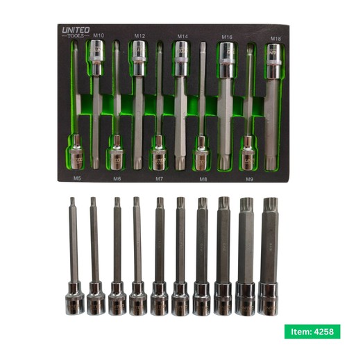 United tools 10pc extra long - 10pc,