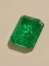 Natural Green Colombian Emerald New No Tags 8.95ct Emerald Cut