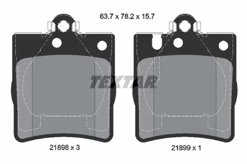 Brake pads 2189803 - textar, for