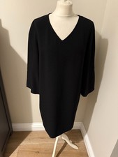 Womens black jersey shift dress by Hush, size M (fits 12) great condition
