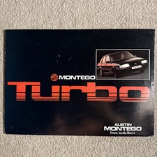 MG Montego Turbo 1985 UK Market 6pp Foldout Sales Brochure