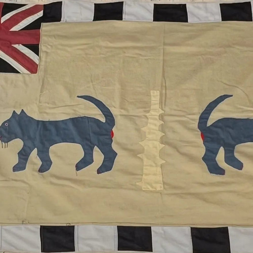 Asafo flag frankaa with - asafo,