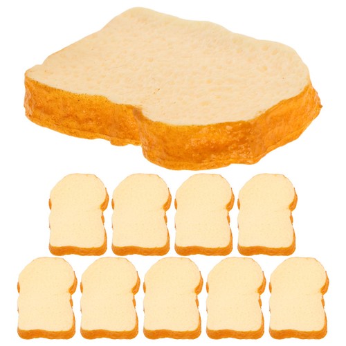10pcs reusable realistic toast - reusable,