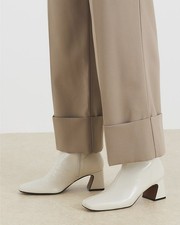 River Island Womens Cream Ankle Boots Size UK 5