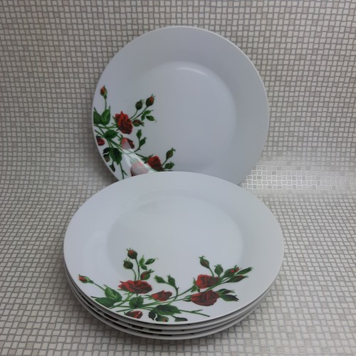 Red rose porcelain dinner - rose,