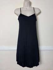 M&S Black Full Slip Dress
