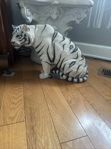 Ceramic white tiger - ceramic,